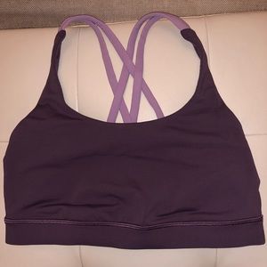 lululemon purple energy bra